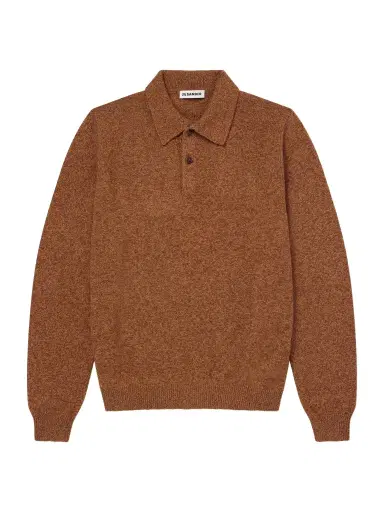 Jil Sander Mélange Wool and Cashmere-Blend Polo Shirt - Men | Thumbnail 1
