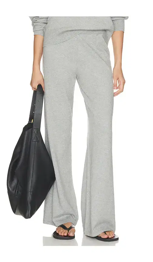 Eterne Cotton Cashmere Wide Leg Lounge Pant