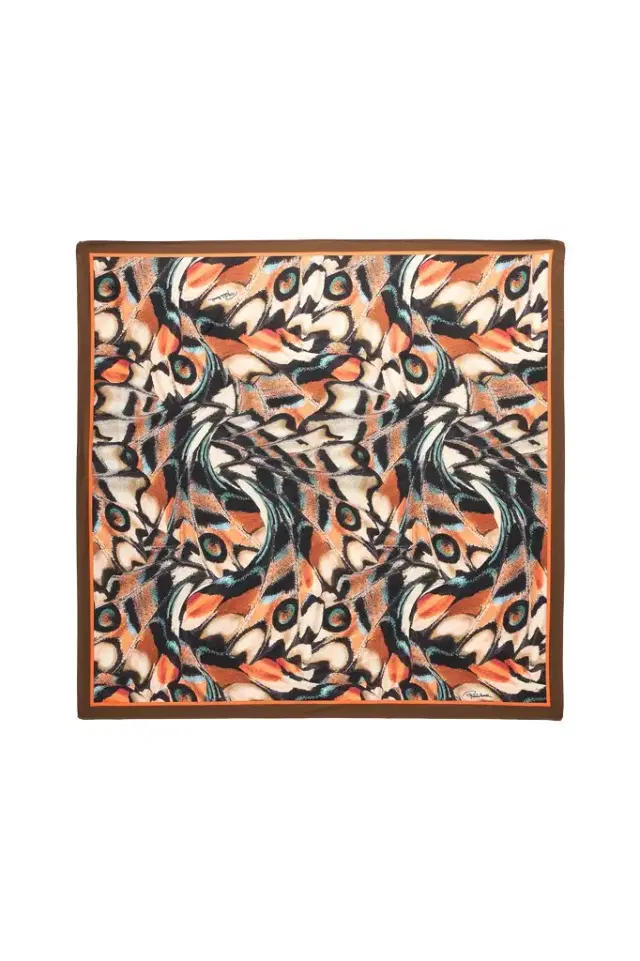 Roberto Cavalli Scarf With Butterfly Print