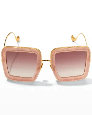Anna-Karin Karlsson Beaming Sky Swarovski Square Acetate Sunglasses | Thumbnail 2