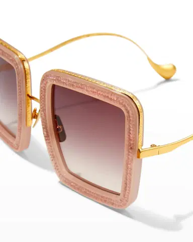 Anna-Karin Karlsson Beaming Sky Swarovski Square Acetate Sunglasses | Thumbnail 4