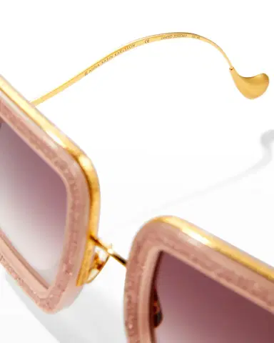 Anna-Karin Karlsson Beaming Sky Swarovski Square Acetate Sunglasses | Thumbnail 5