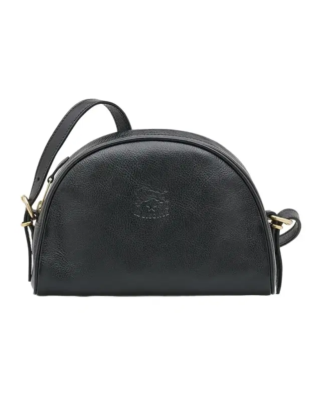 Il Bisonte Classic Zip Leather Crossbody Bag