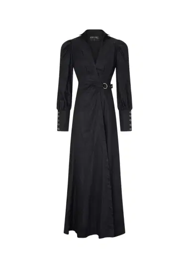 Aqua Blu Australia Celine French Linen Wrap Maxi Dress | Thumbnail 1