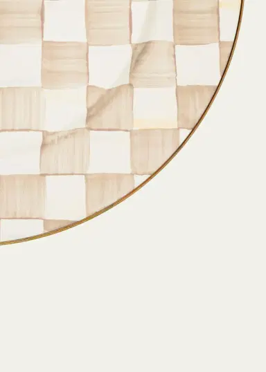 MacKenzie-Childs Mocha Check Charger Plate | Thumbnail 2 MacKenzie-Childs Mocha Check Charger Plate | Thumbnail 2