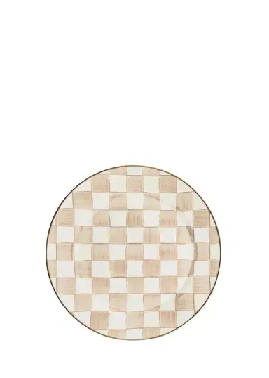 MacKenzie-Childs Mocha Check Charger Plate | Thumbnail 1 MacKenzie-Childs Mocha Check Charger Plate | Thumbnail 1