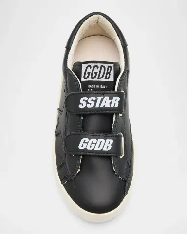 Golden Goose Kid's Old School Low-Top Leather Sneakers, Kid | Thumbnail 4
