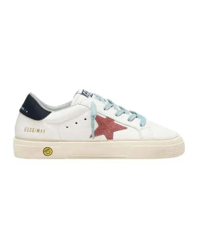 Golden Goose Boy 's May Nappa Leather Low-Top Sneakers, Kid