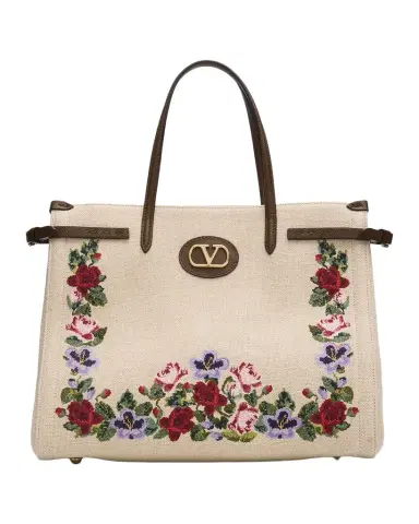 Valentino Garavani Antibes Medium Cotton-Blend Top Handle Bag | Thumbnail 1