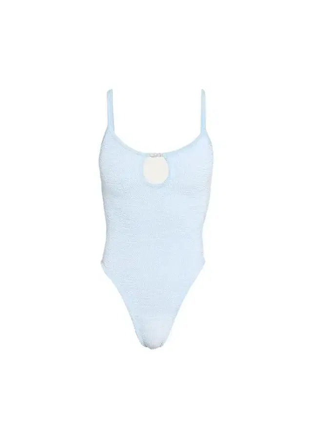 Hunza G Mia Beaded Keyhole One-Piece Swimsuit