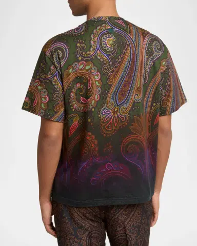 Etro Men's Soho Crewneck T-Shirt | Thumbnail 3