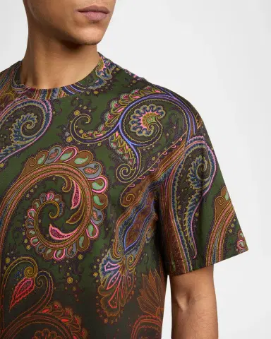 Etro Men's Soho Crewneck T-Shirt | Thumbnail 5