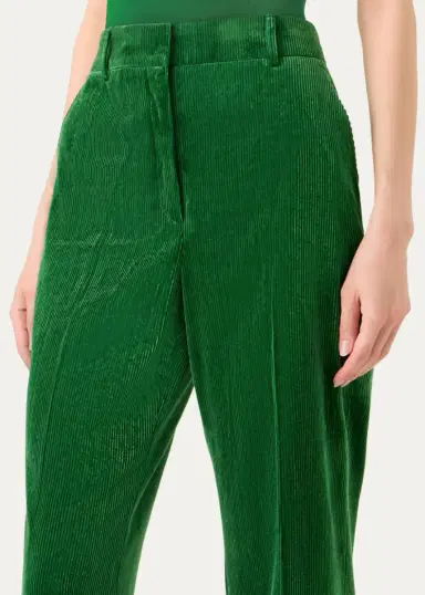 Akris Florine Corduroy Wide-Leg Trousers | Thumbnail 5