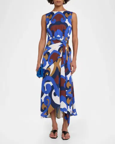 MISA Los Angeles Miles Printed Midi Dress | Thumbnail 2