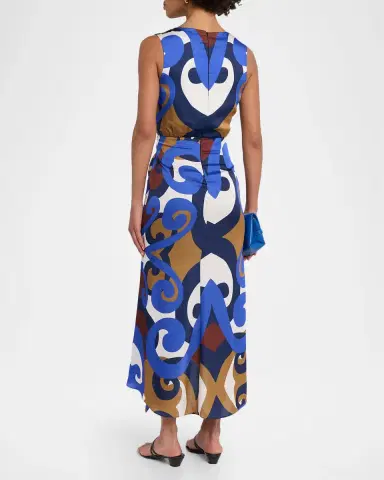 MISA Los Angeles Miles Printed Midi Dress | Thumbnail 3