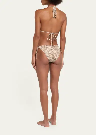 Ramy Brook Benni Leopard Bikini Bottoms | Thumbnail 3