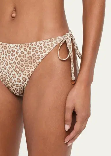 Ramy Brook Benni Leopard Bikini Bottoms | Thumbnail 4