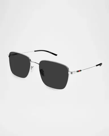 Gucci Men's GG2097SK-001 Square Metal Sunglasses | Thumbnail 2