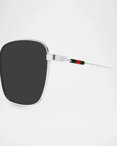Gucci Men's GG2097SK-001 Square Metal Sunglasses | Thumbnail 3
