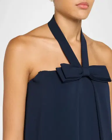 Atelier Prabal Gurung Bow-Detail Halter Gown | Thumbnail 5