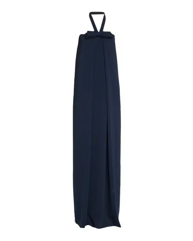 Atelier Prabal Gurung Bow-Detail Halter Gown