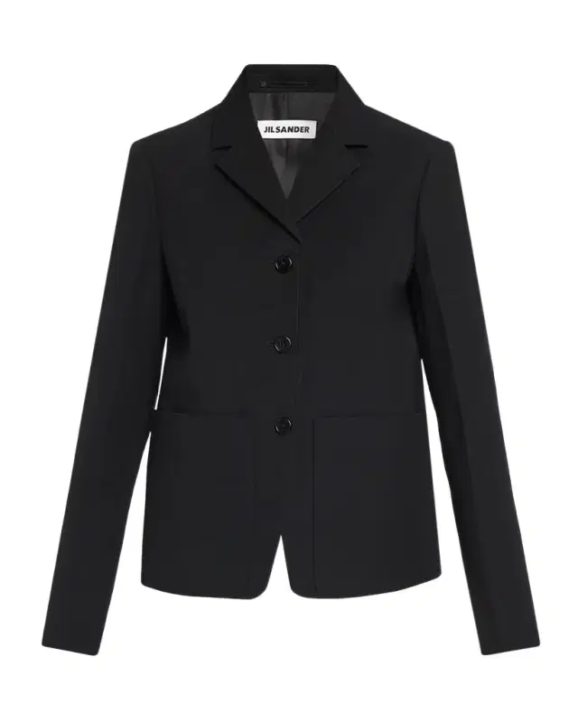 Jil Sander Notch Lapel Wool Blazer