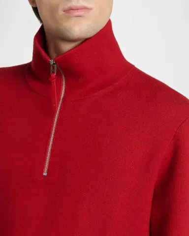 Tom Ford Men's Double-Face Half-Zip Sweater | Thumbnail 5