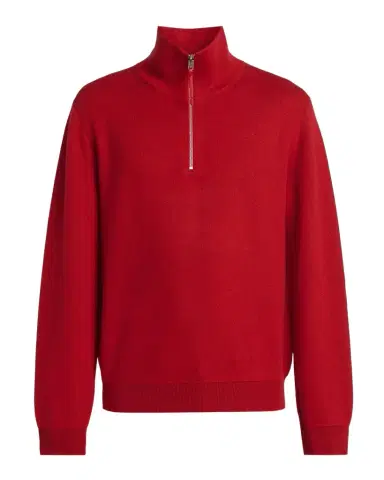 Tom Ford Men's Double-Face Half-Zip Sweater | Thumbnail 1