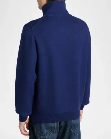 Tom Ford Men's Double-Face Half-Zip Sweater | Thumbnail 2