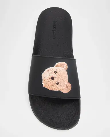 Palm Angels Men's Teddy Slide Sandals | Thumbnail 4