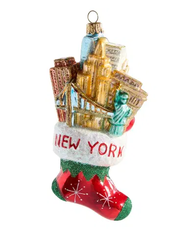 Bergdorf Goodman NYC Stocking Christmas Ornament | Thumbnail 3