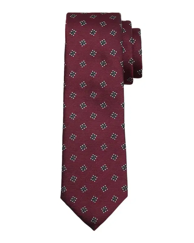 Emporio Armani Men's Geometric Box Jacquard Silk Tie