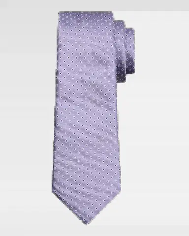 Emporio Armani Men's Diamond Jacquard Silk Tie | Thumbnail 2 Emporio Armani Men's Diamond Jacquard Silk Tie | Thumbnail 2