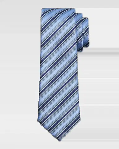 Emporio Armani Men's Multi-Stripe Silk Tie | Thumbnail 2 Emporio Armani Men's Multi-Stripe Silk Tie | Thumbnail 2