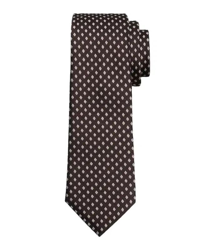 Emporio Armani Men's Diamond Jacquard Silk Tie