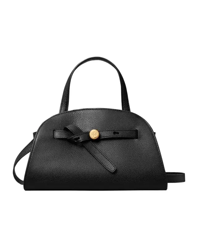 Tory Burch Romy Small Pebbled Leather Satchel