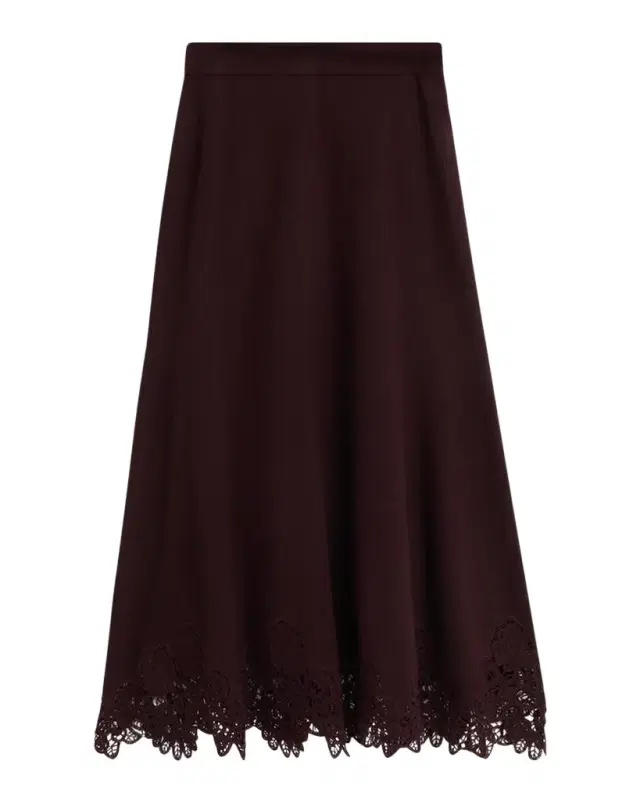 Zimmermann Valiant Merino Wool Midi Skirt