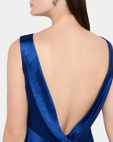 Jason Wu Collection Sleeveless Cowl Backless Satin Maxi Dress | Thumbnail 5