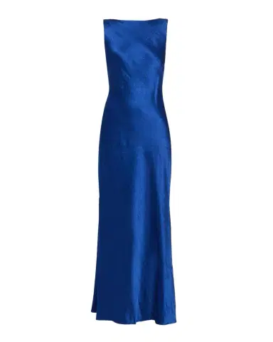 Jason Wu Collection Sleeveless Cowl Backless Satin Maxi Dress | Thumbnail 1