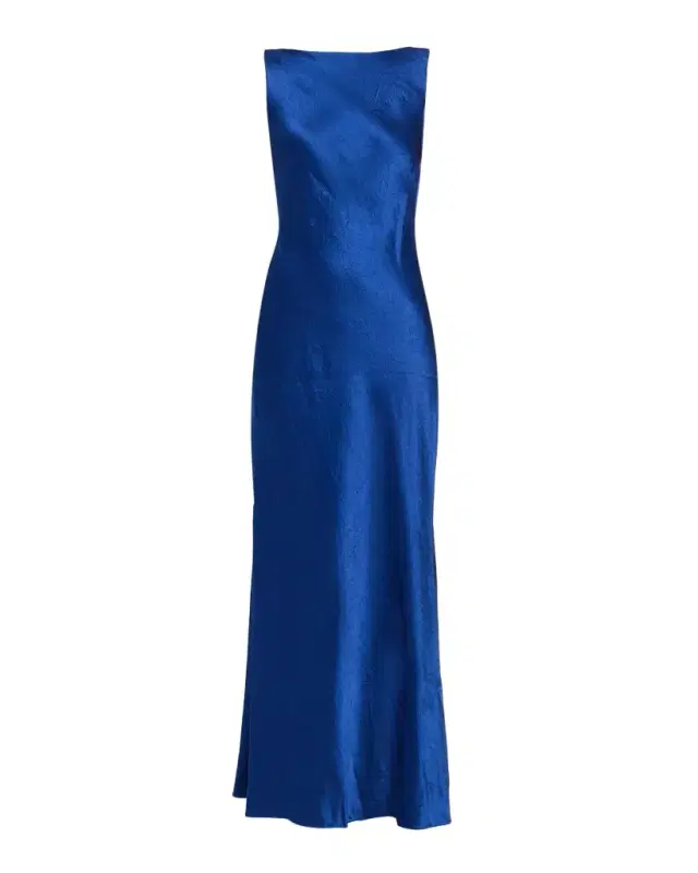 Jason Wu Collection Sleeveless Cowl Backless Satin Maxi Dress