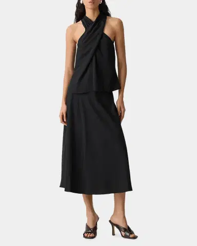 Theory Halter Solid Sleeveless Top | Thumbnail 2
