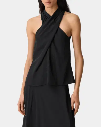 Theory Halter Solid Sleeveless Top | Thumbnail 4