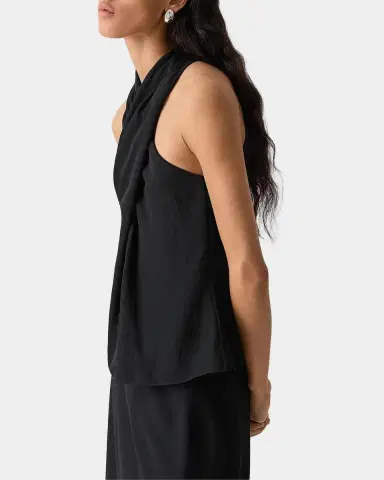 Theory Halter Solid Sleeveless Top | Thumbnail 6