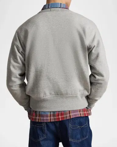 Polo Ralph Lauren Men's Vintage Fit Polo Bear Fleece Sweatshirt | Thumbnail 3 Polo Ralph Lauren Men's Vintage Fit Polo Bear Fleece Sweatshirt | Thumbnail 3