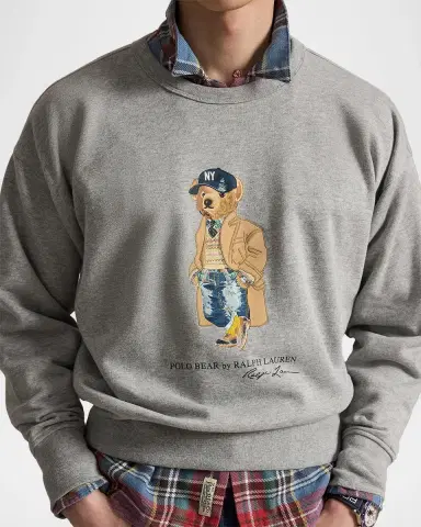Polo Ralph Lauren Men's Vintage Fit Polo Bear Fleece Sweatshirt | Thumbnail 5 Polo Ralph Lauren Men's Vintage Fit Polo Bear Fleece Sweatshirt | Thumbnail 5