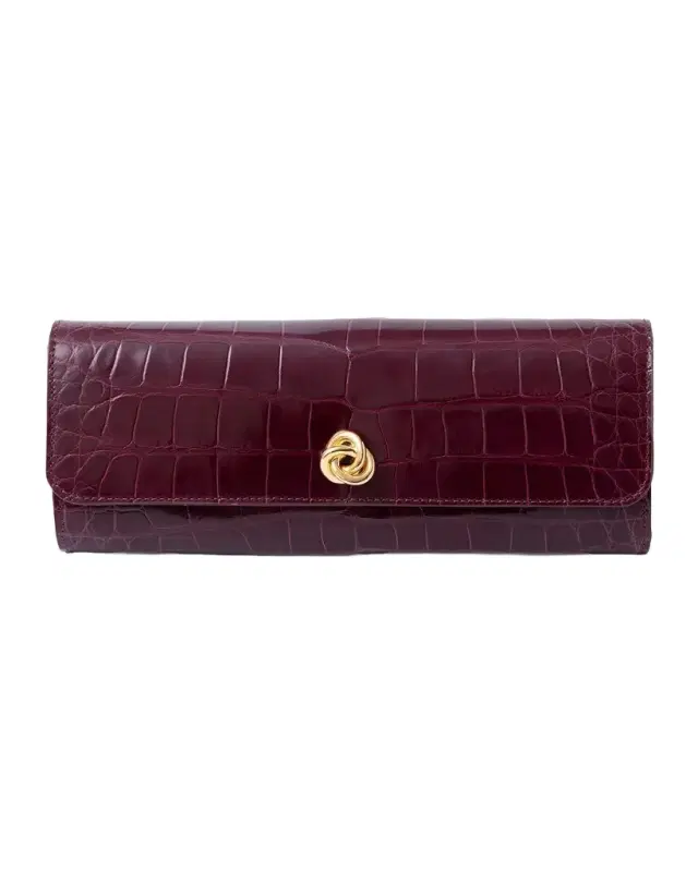 Michelle Wilhite Mini Robbie Embossed Leather Wallet