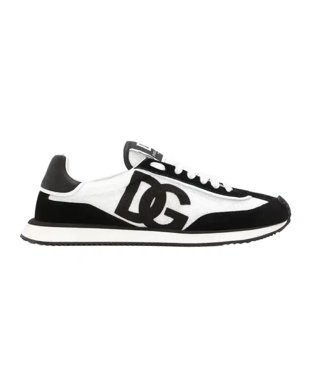 Dolce & Gabbana Men's Mixed-Material DG Cushion Sneakers