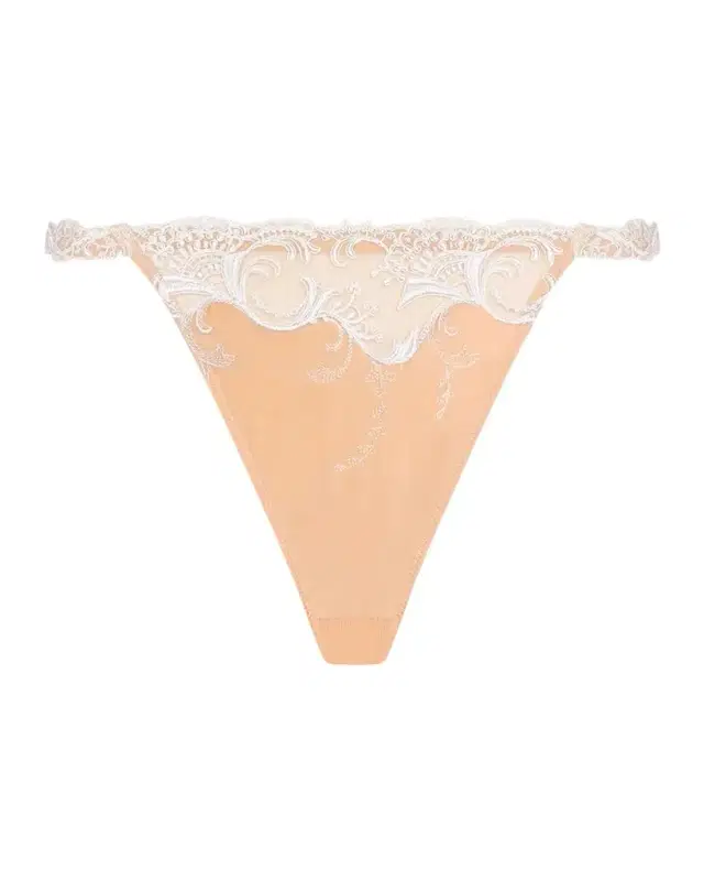 Lise Charmel Embroidered Satin Thong