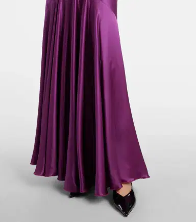 Nina Ricci Gathered satin maxi dress | Thumbnail 3