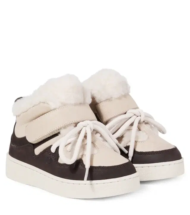 Sicco shearling-trimmed suede boots